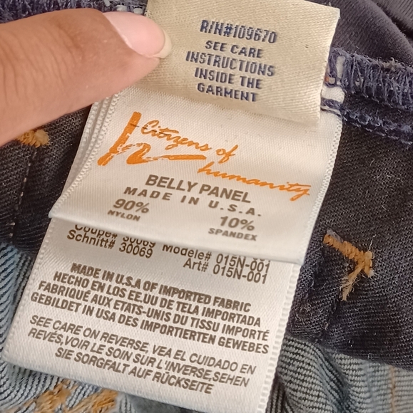 Citizens of Humanity Dark Blue Maternity Jeans - Picture 9 of 13